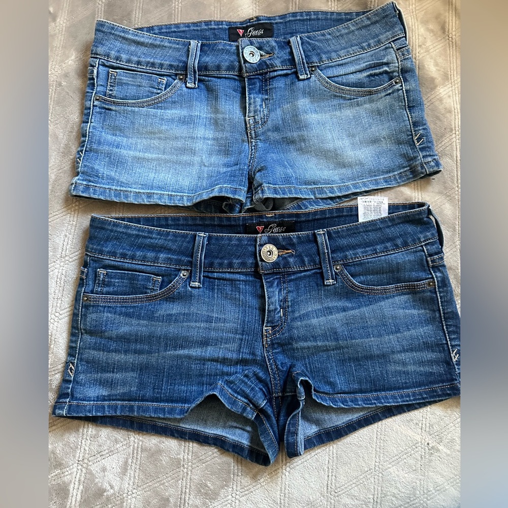 GUESS Jean Denim Short shorts - Low Rise - Light / Dark Wash